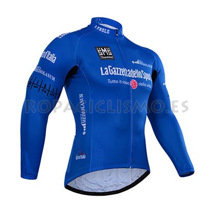 2015 Maillot Central Italy mangas largas Azul
