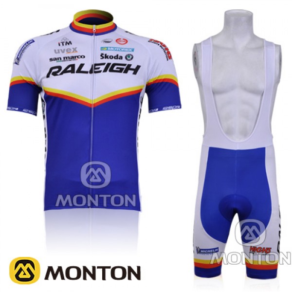 2011 Maillot raleigh azul mangas cortas tirantes