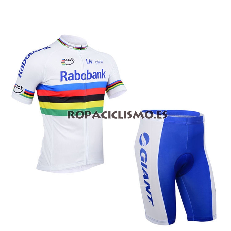 2013 Maillot Rabobank blanco