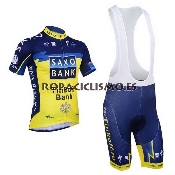 2013 Maillot Saxobank amarillo tirantes