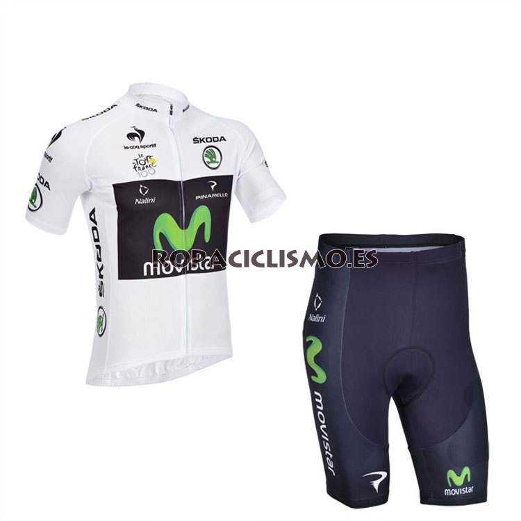 2013 Maillot movistar blanco