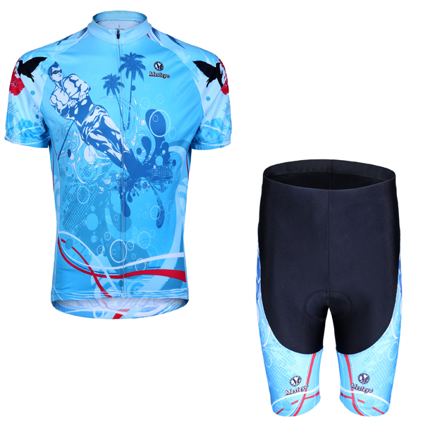 2014 Maillot Mesteyo Mangas Cortas Azul