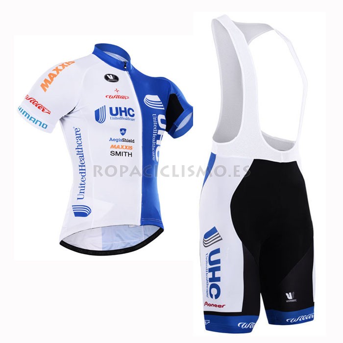 2015 Maillot Uhc Azul tirantes mangas cortas