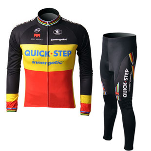 2013 Maillot quick step mangas largas