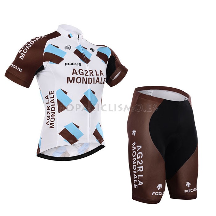 2015 Maillot Ag2rla mangas cortas