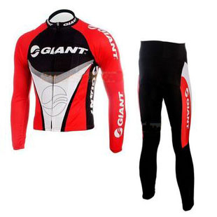 Maillot Giant Blanco Rojo Mangas Largas blanco rojo