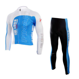 Maillot pinarello azul mangas largas