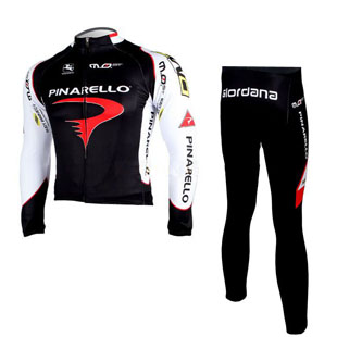 Maillot pinarello negro mangas largas