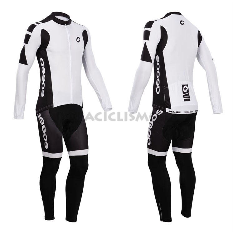 2013 Maillot assos mangas largas Blanco