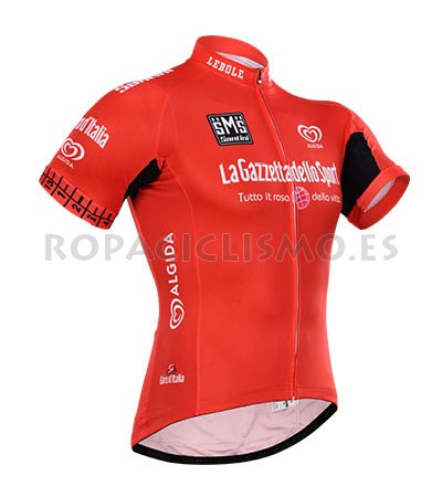 2015 Maillot Central Italy mangas cortas Rojo