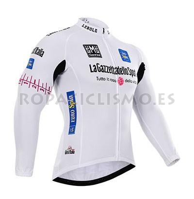 2014 Maillot Central Italy mangas largas Blanco