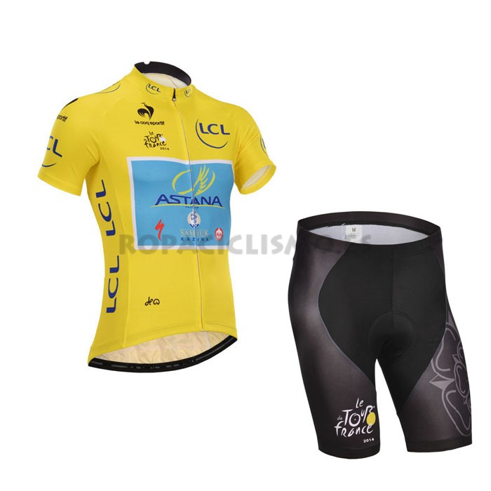 2014 Maillot Astana mangas corta