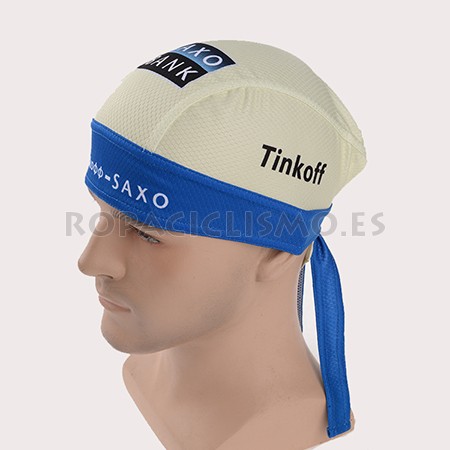 2015 Saxobank Bandana ciclismo Blanco