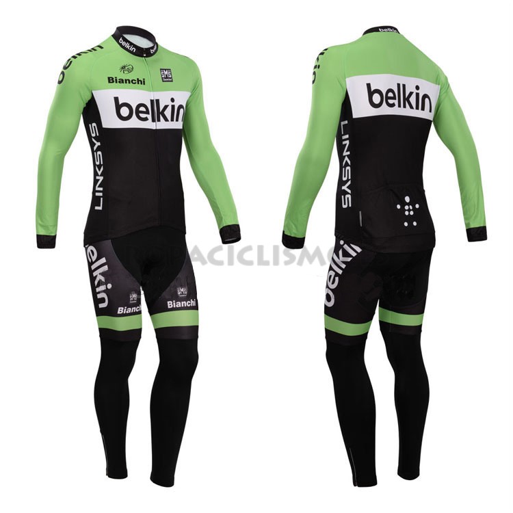 2014 Maillot Belkin mangas largas