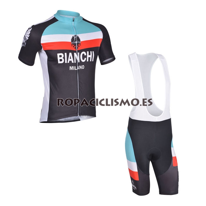 2013 Maillot Bianchi Mangas Cortas Tirantes Negro