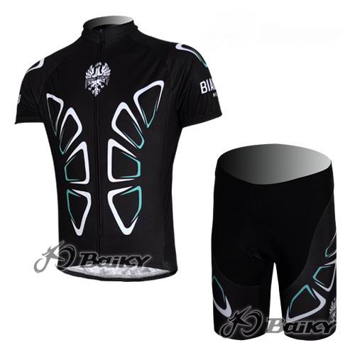 Maillot Bianchi mangas cortas negro