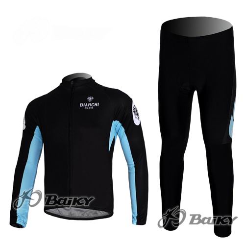 Maillot Bianchi mangas largas negro azul