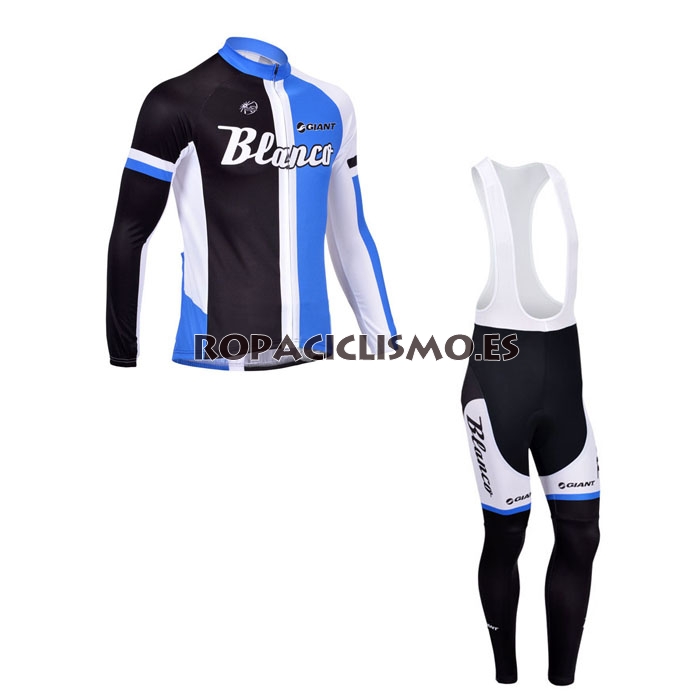 2013 Maillot Azul Blanco mangas largas tirantes