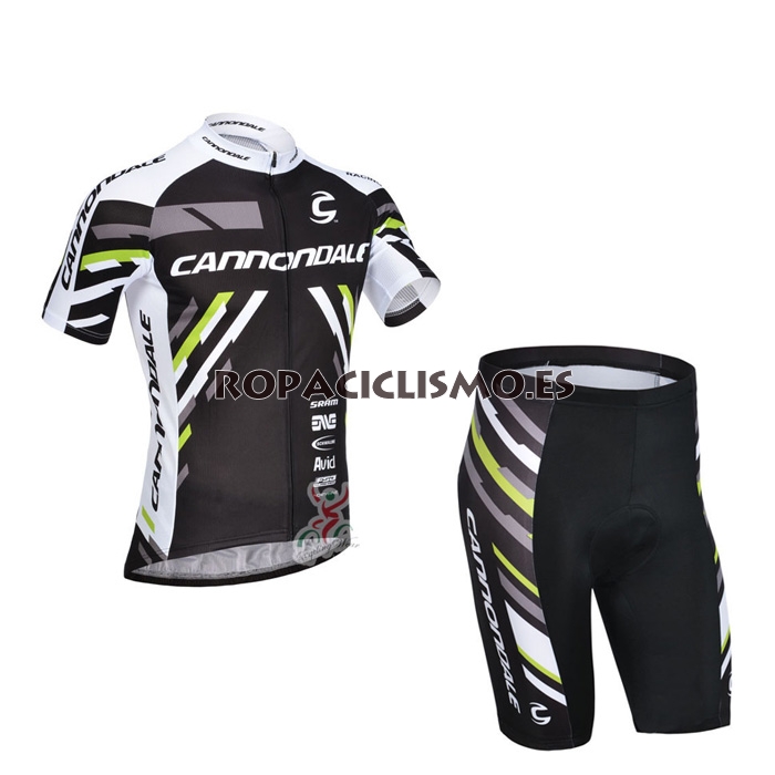 2013 Maillot Cannondale Negro mangas cortas