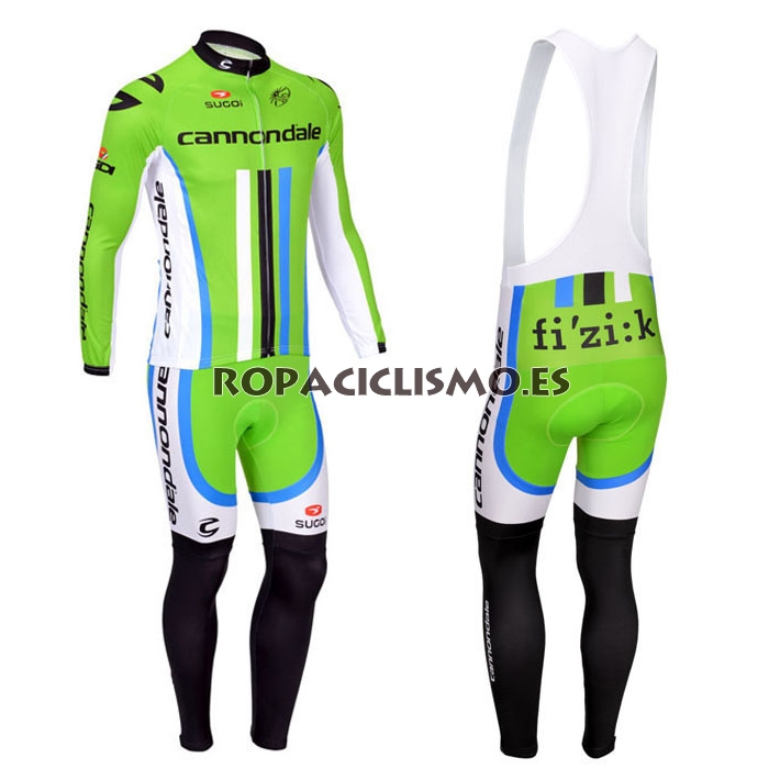 2013 Maillot Cannondale tirantes mangas largas