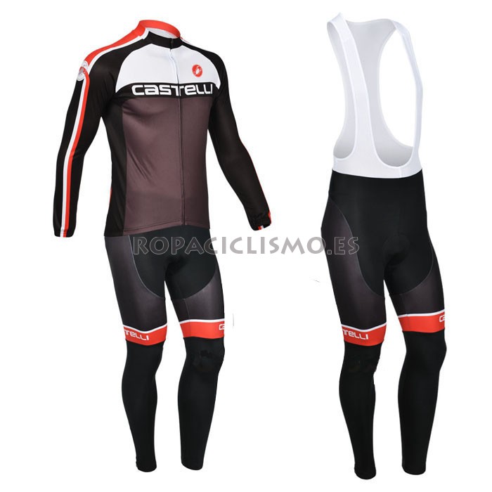 2013 Maillot Castelli MangasLargas Tirantes Negro