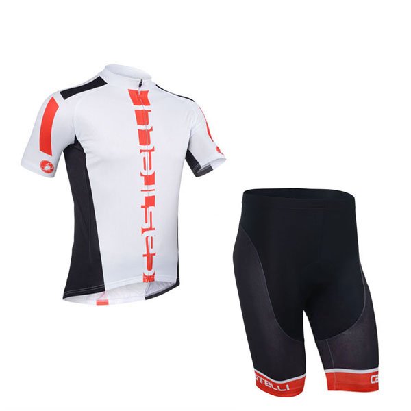 2013 Maillot Castelli Mangas Cortas Blanco