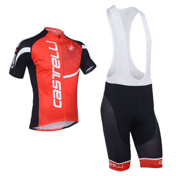 2013 Maillot Castelli Mangas CortasTirantes Rojo