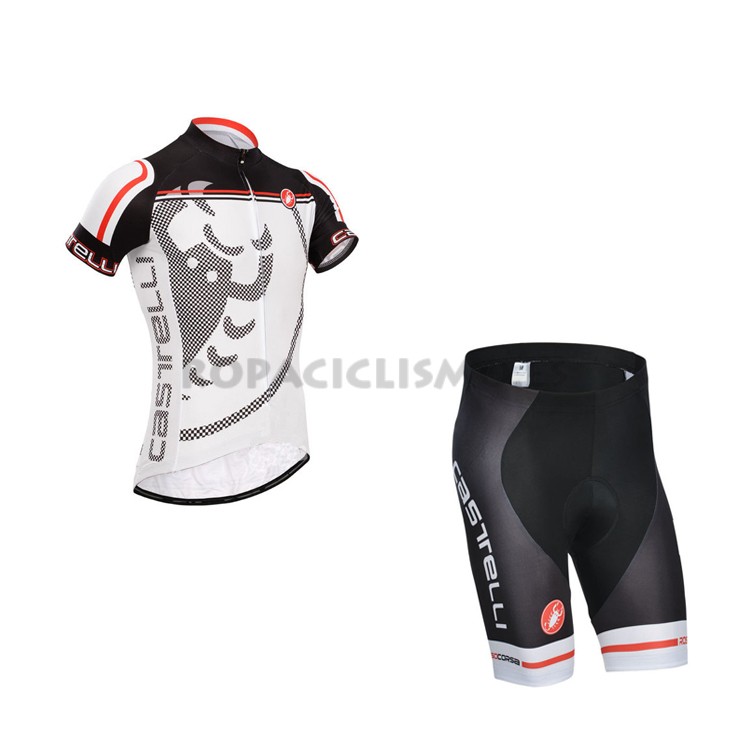 2014 Maillot Castelli Mangas Cortas Blanco