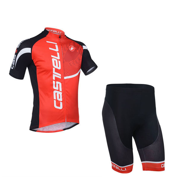 2014 Maillot Castelli Mangas Cortas Rojo