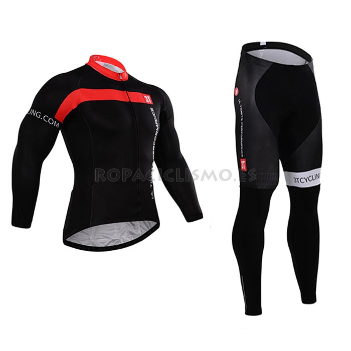 2015 Maillot Castelli Mangas Largas Negro