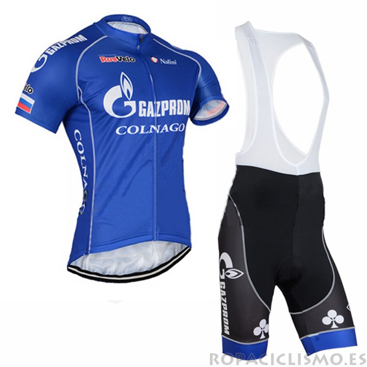 2016 Maillot Gazprom Camiseta Mangas Cortas Tirantes