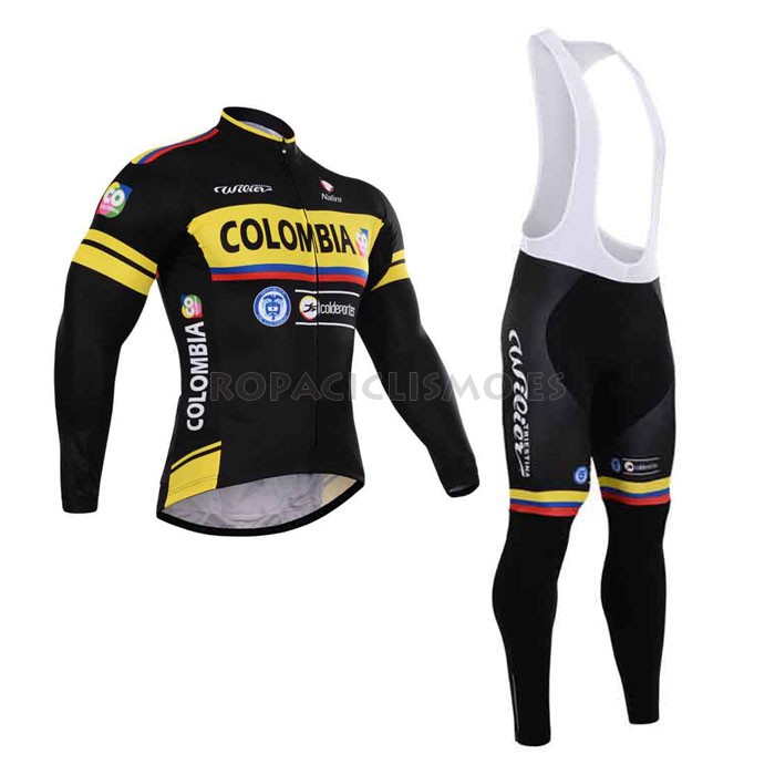 2015 Maillot Colombia Mangas Largas Tirantes