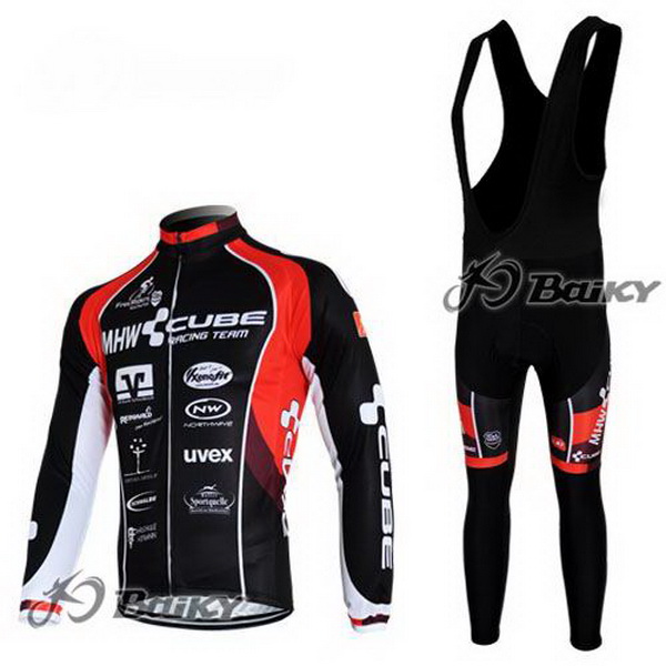 2012 Maillot cube mangas largas tirantes