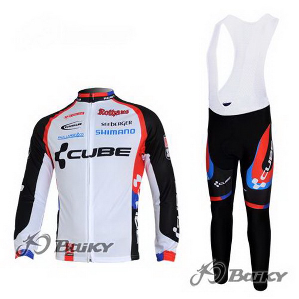 2012 Maillot cube mangas largas tirantes