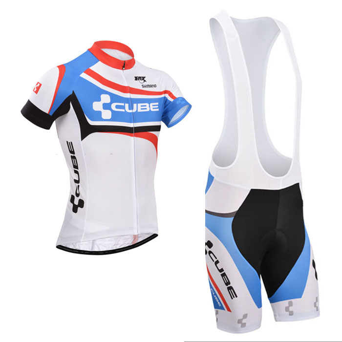 2014 Maillot Cube Azul Blanco tirantes mangas cortas