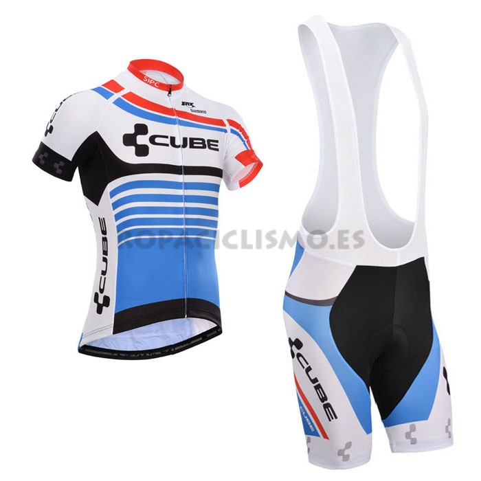 2014 Maillot Cube tirantes mangas cortas azul