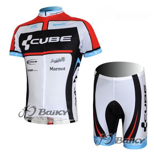 Cube Fintro Maillot mangas cortas blanco rojo