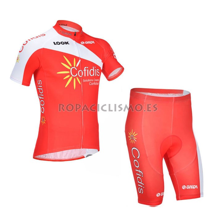 2013 Maillot cofidis mangas cortas orange