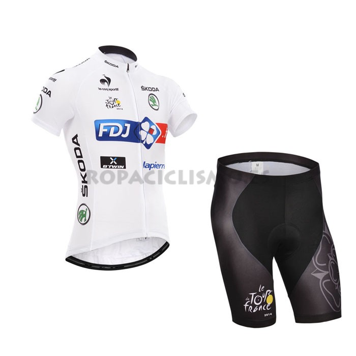 2014 Maillot FDJ mangas cortas