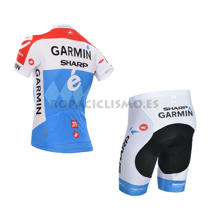 2014 Maillot Garmin mangas cortas