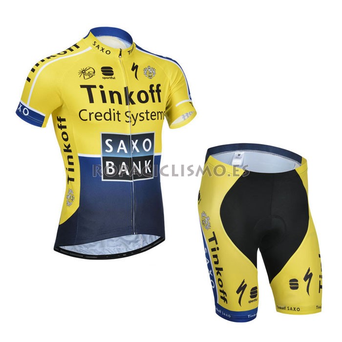 2014 Maillot Saxobank amarillo