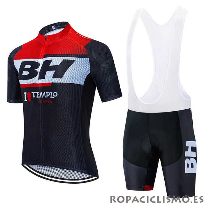 2020 Maillot BH Templo Tirantes Mangas Cortas Rojo Blanco Negro