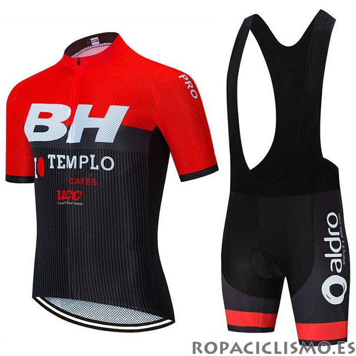 2020 Maillot BH Templo Tirantes Mangas Cortas Rojo Negro Blanco