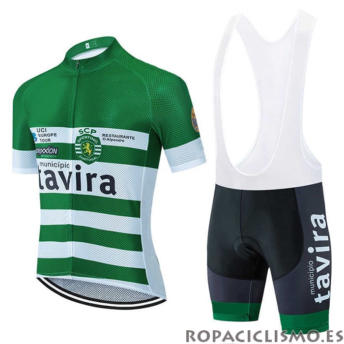 2020 Maillot Tavira Tirantes Mangas Cortas Blanco Verde