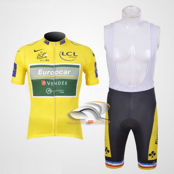 2011 Maillot europcar mangas cortas tirantes