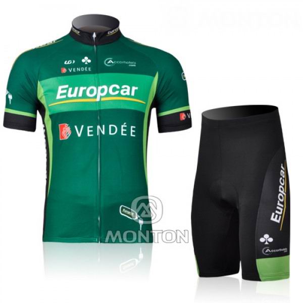 Europcar verde Maillot mangas cortas