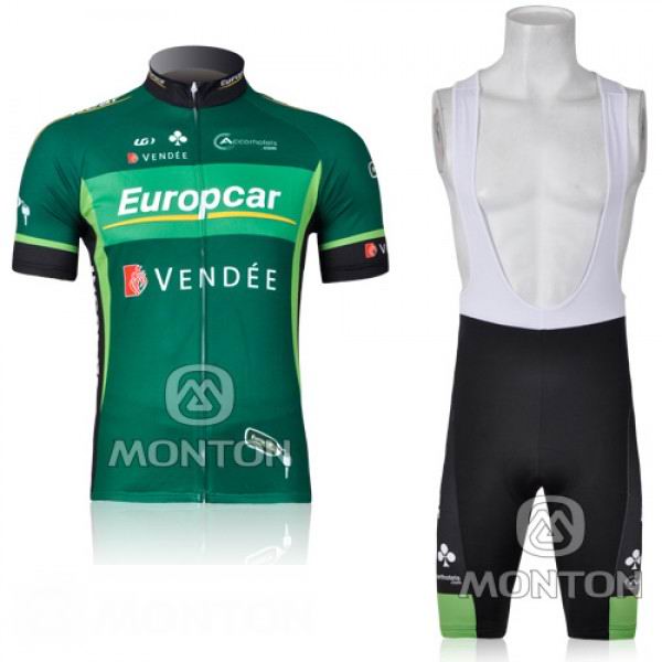 Europcar Maillot mangas cortas verde tirantes