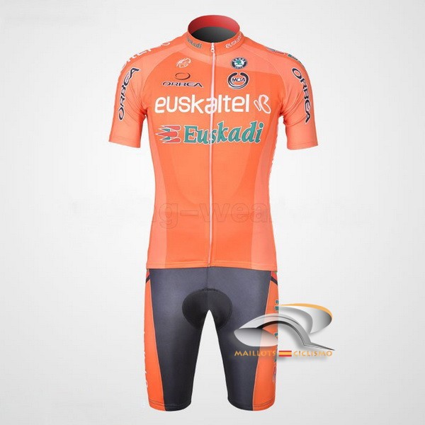 2011 euskaltel Maillot mangas cortas