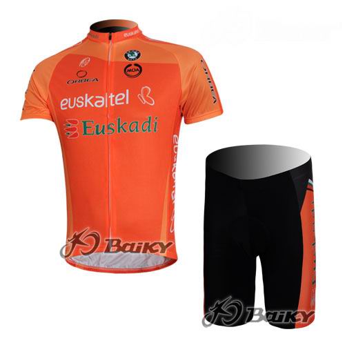 Euskaltel Euskadi Maillot mangas cortas naranja