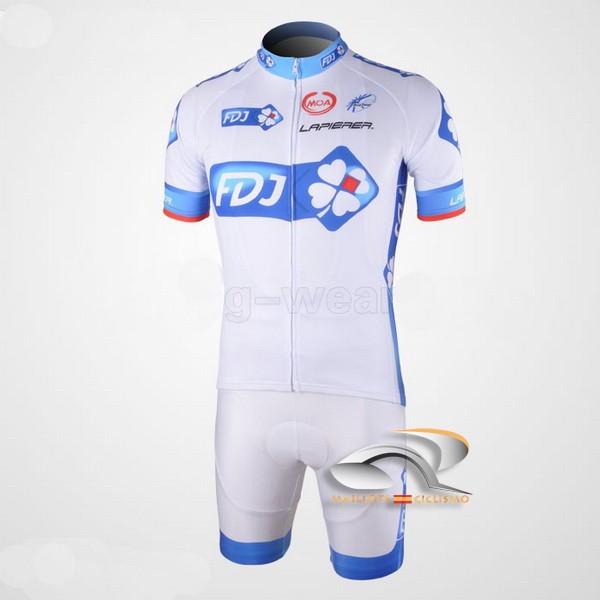 2010 Maillot fdj mangas cortas